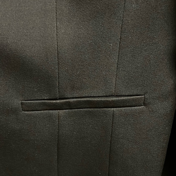 New Nine West Black Open-Front Blazer Jacket Large Fully Lined Collarless Career - Picture 9 of 14